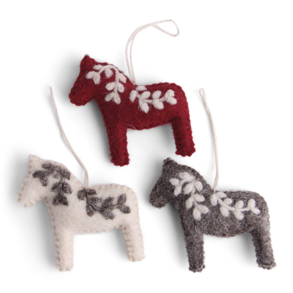 Dala horses classic - set of 3