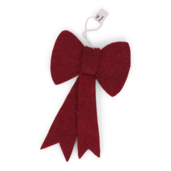 Christmas Bow Hanging Ornament